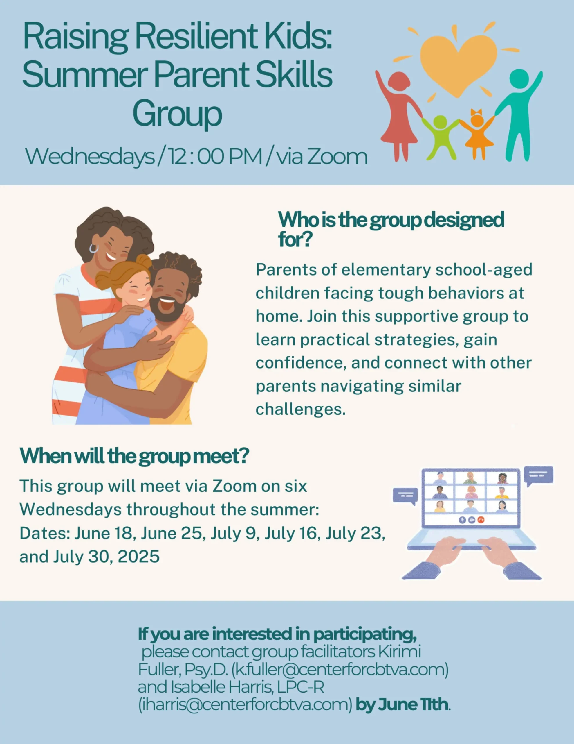 Group Therapy | | Raising Resilient Kids Summer Parent Skills Group scaled